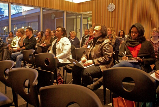 Stakeholders gather in South Seattle to Speak with Ross about the new agency. 