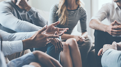 group of people having a discussion