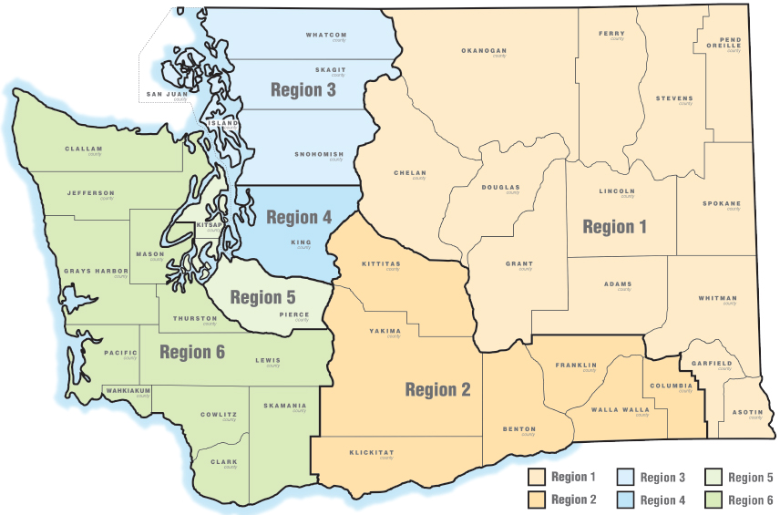 DCYF Regional Map