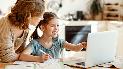 child on computer