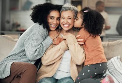 Mother, daughter and grandmother.