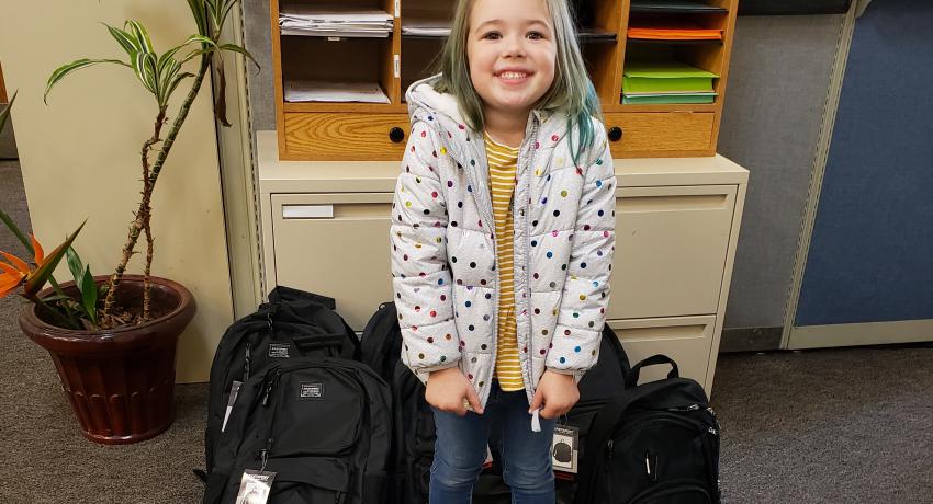 Kailey Salle, forks child care, backpacks for foster youth