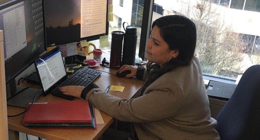 Denisse Diaz in the Seattle office.