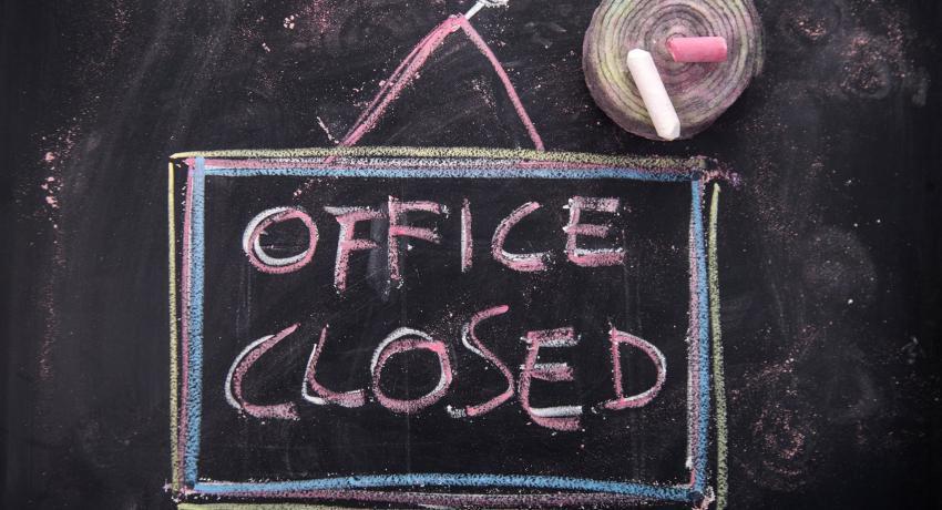 Closed office