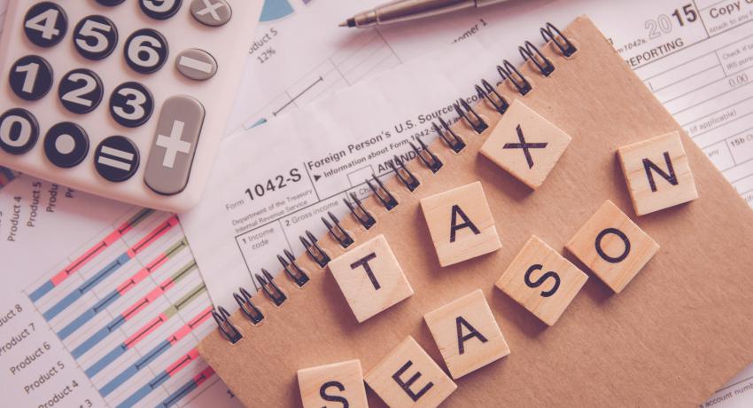 Tax Season on paperwork