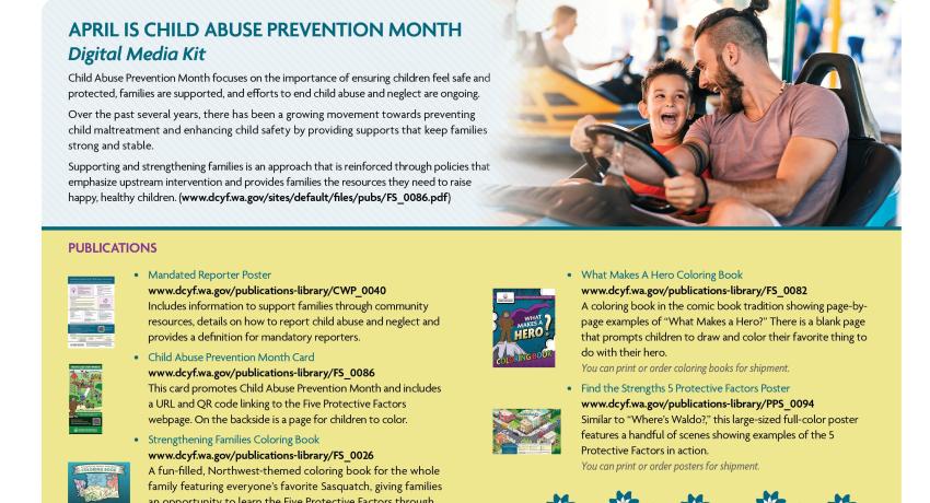 screen grab of the digital media kit publication with publication links and news articles