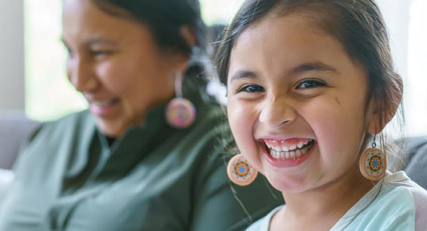 tribal girl with adult